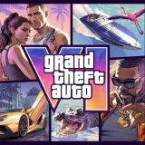 Kolaż z gry PS4 GTA 6: helikopter, para, łódź, mężczyzna z bronią, kobieta, samochód, aligator, raper i motocyklista.