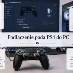 Podłączanie pada PS4 do PC: USB (przewodowo) dla stabilności, Bluetooth (bezprzewodowo) dla swobody. DS4Windows i Steam Input ułatwiają grę.