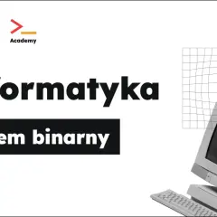 Informatyka: jak odcyfrowywac system binarny. Stary komputer i siatka z kursorem myszy.