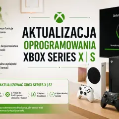 Aktualizacja oprogramowania Xbox Series X|S zapewnia najnowsze funkcje i poprawki. Na ekranie widać postęp 75%.