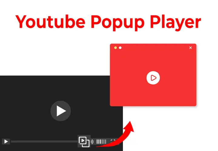 Jak wyłączyć vr tube? Ilustracja pokazuje okno YouTube z wyskakującym odtwarzaczem.