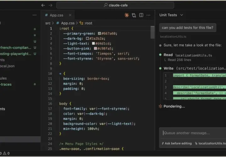 Kodowanie w VS Code, gdzie widać pliki projektu i fragment kodu, który może być częścią procesu jak zaprogramować sztuczną inteligencję.