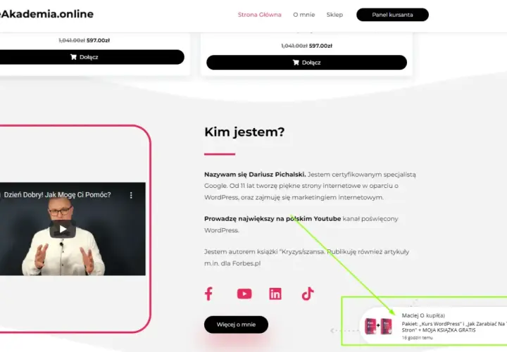Dowiedz się, jak stworzyć sklep internetowy na WordPress. Zobacz wideo i poznaj Dariusza Pichalskiego, eksperta od WordPress.