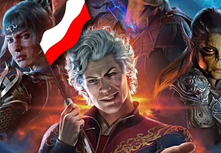 Postacie z Baldur's Gate 3 z polską flagą. Czekamy na polski dubbing!