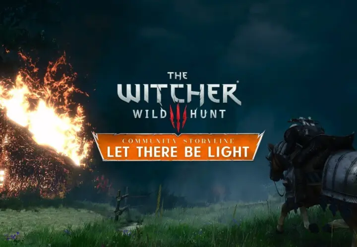 Wiedźmin 3 DLC: płonąca chata i rycerz na koniu. Społeczność tworzy własną historię "Niech stanie się światłość".