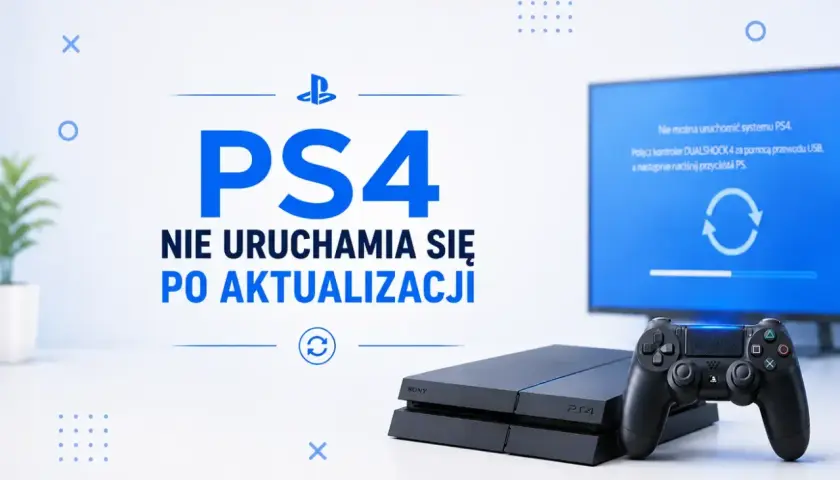 PS4 nie uruchamia się po aktualizacji. Wygląda na to, że to **bug w grze** lub systemie, który uniemożliwia start konsoli.