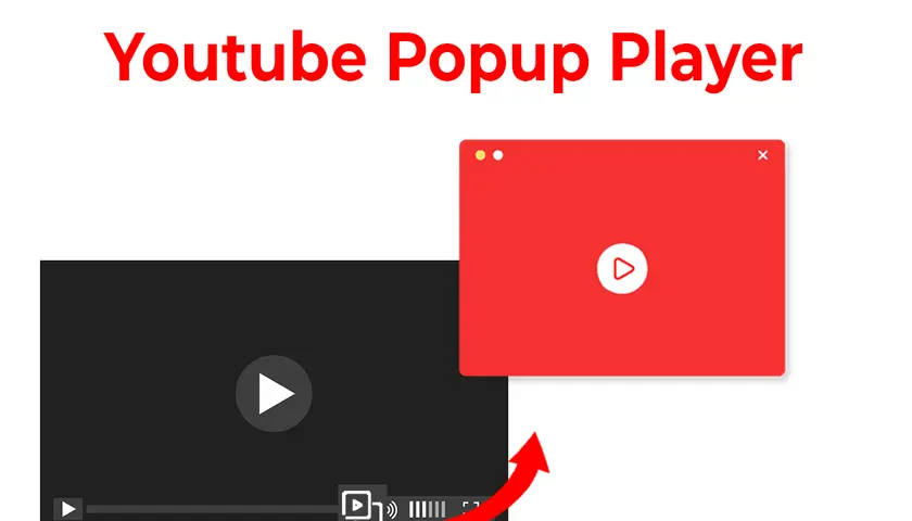 Jak wyłączyć vr tube? Ilustracja pokazuje okno YouTube z wyskakującym odtwarzaczem.