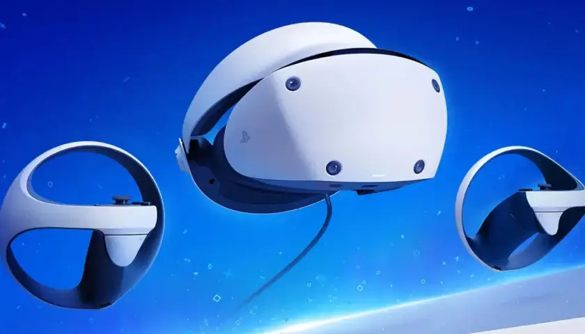 Zestaw PlayStation VR2 z kontrolerami. Zastanawiasz się, ile kosztuje VR na PS5?