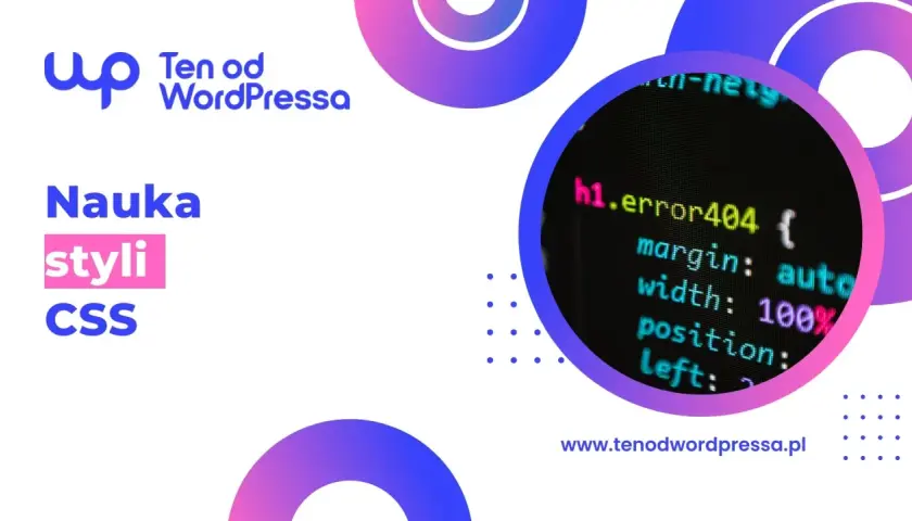 Nauka styli CSS: jak zmienić kolor czcionki html. Kod na ekranie pokazuje przykładowe style.