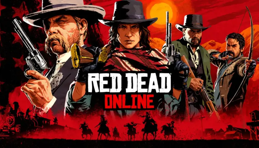 Postacie z Red Dead Redemption 2 Online, w tym szeryf, łucznik i rewolwerowiec, gotowi na przygodę w nowym DLC.