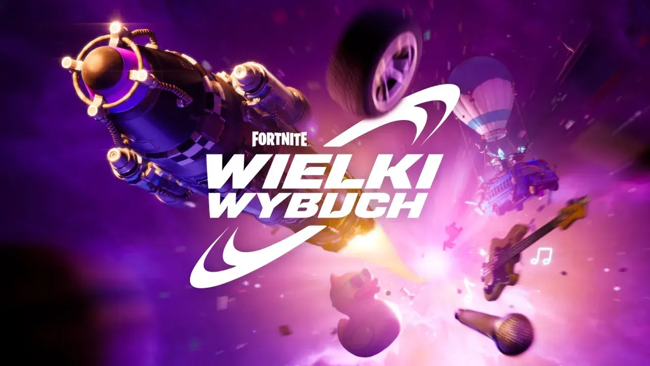 Kiedy event w Fortnite "Wielki Wybuch"! Statek kosmiczny, balon, autobus, gitara i kaczuszka w kosmicznej podróży.