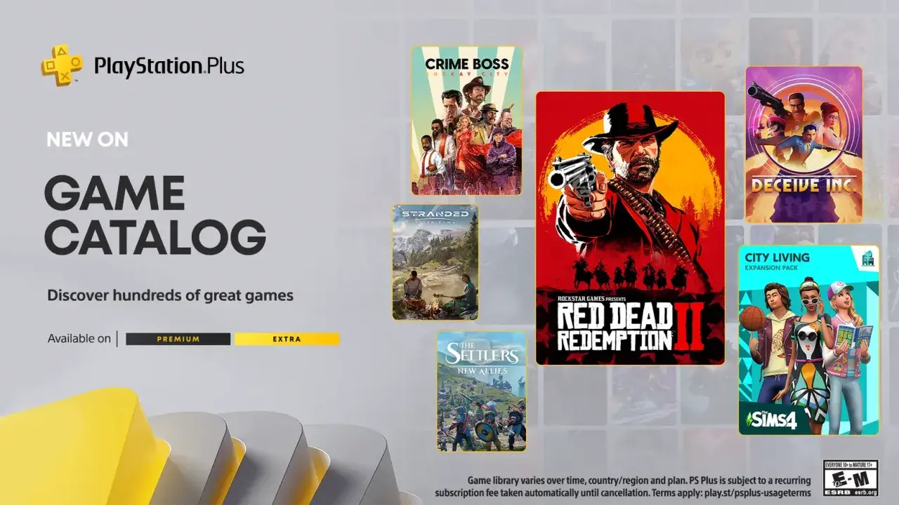 Nowe gry w Game Catalog PS Plus w maju: Red Dead Redemption 2, The Sims 4, Crime Boss i inne.
