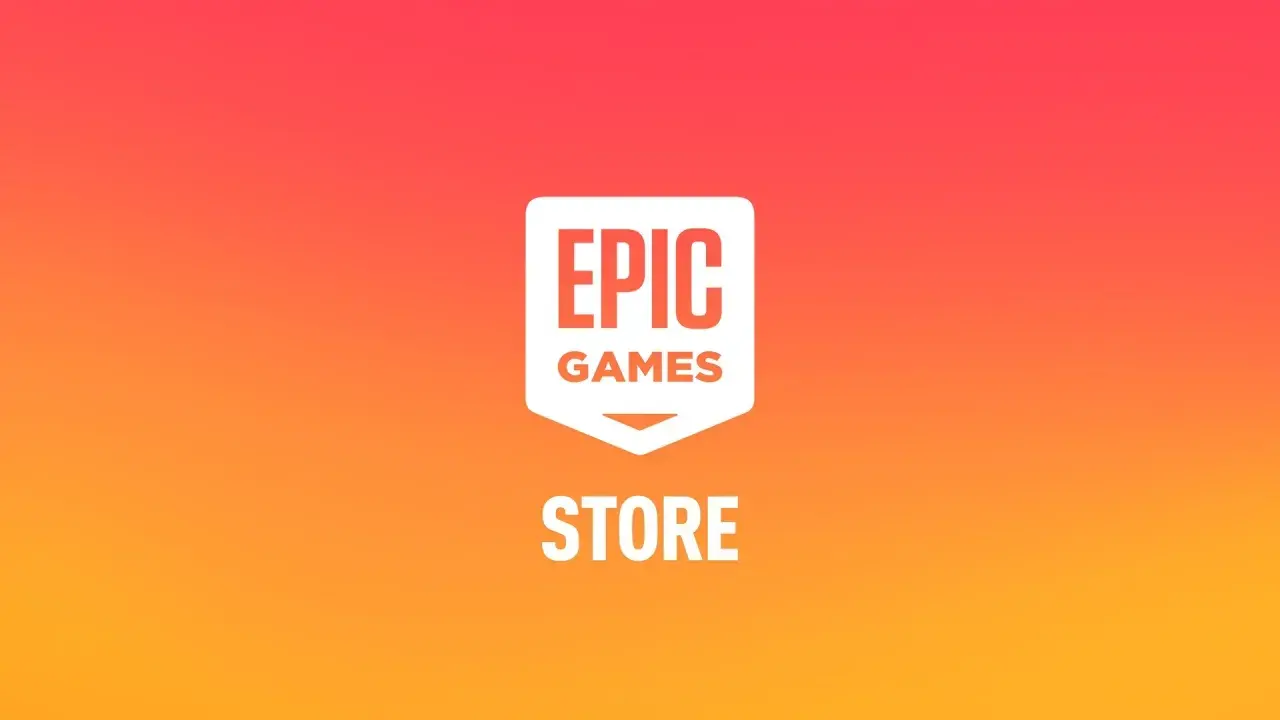 Logo Epic Games Store na tle gradientu. Sprawdź, jakie epic game store darmowe gry czekają na Ciebie!