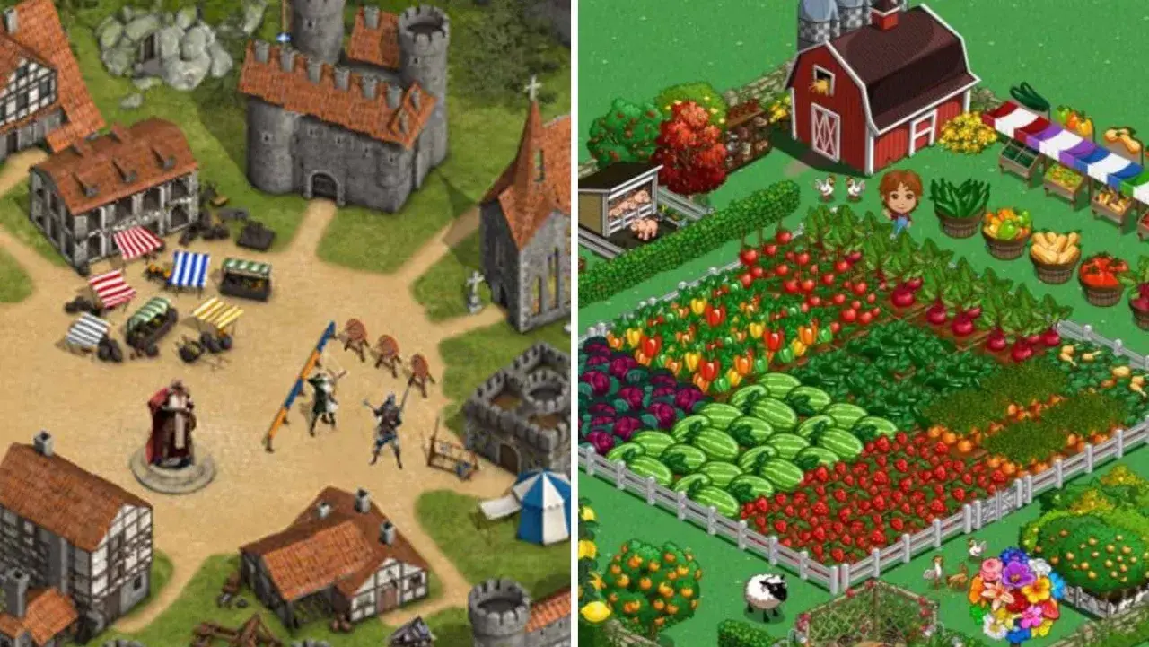 Gry strategiczne i farmerskie, idealne dla fanów najlepszych gier na przeglądarkę. Zamek i rycerze kontra farma z warzywami i zwierzętami.