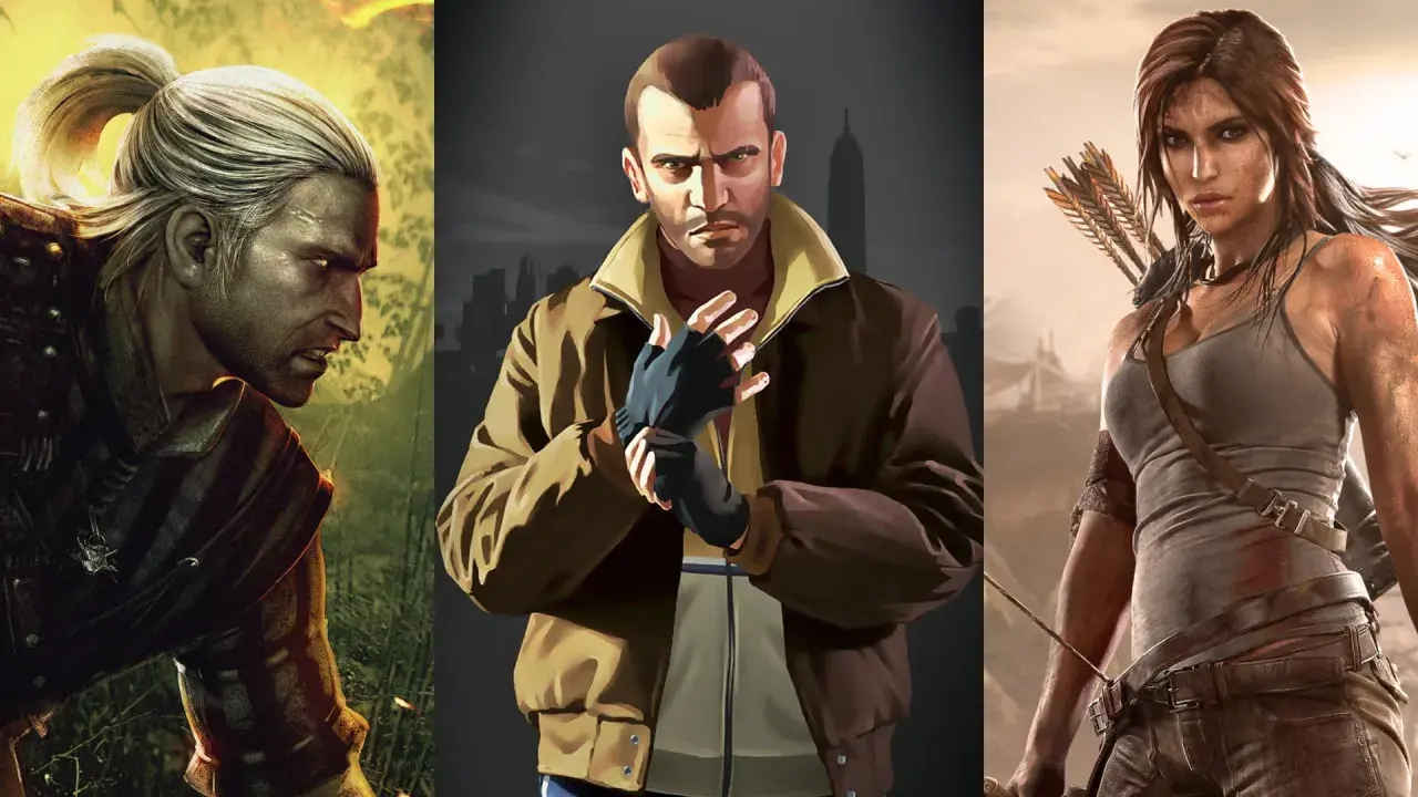 Geralt, Niko Bellic i Lara Croft – bohaterowie, którzy inspirują do odkrywania ciekawych gier na Steam.