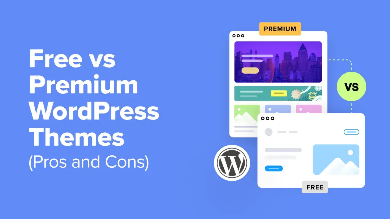 Darmowe vs. premium motywy WordPress. Por&oacute;wnanie wyglądu i funkcjonalności.