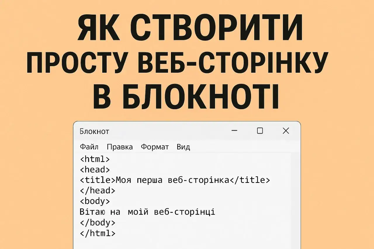 Jak zrobić stronę internetową HTML w Notatniku? Widok kodu HTML w oknie programu.