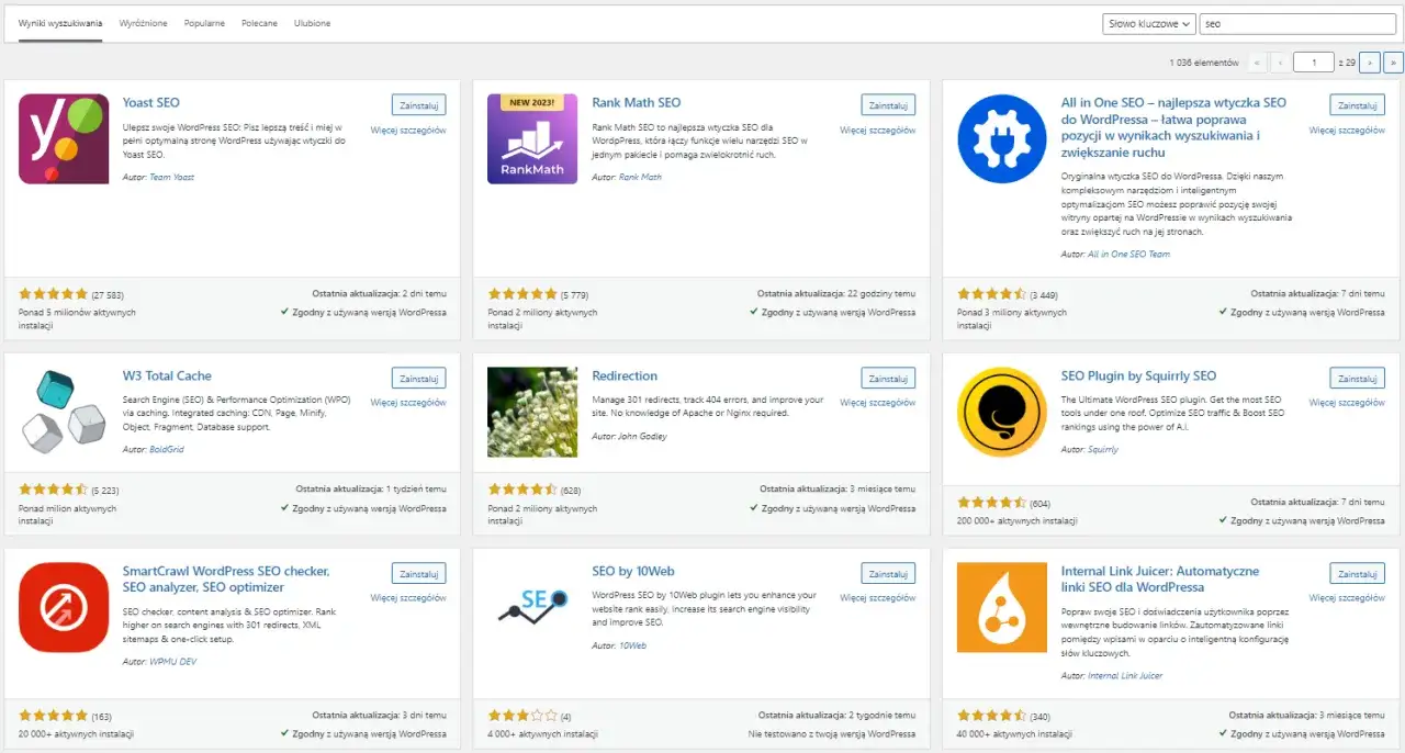 Wtyczki SEO dla WordPress: Yoast, Rank Math, All in One SEO. Pomogą Ci dowiedzieć się, jak założyć bloga na WordPress i go wypozycjonować.