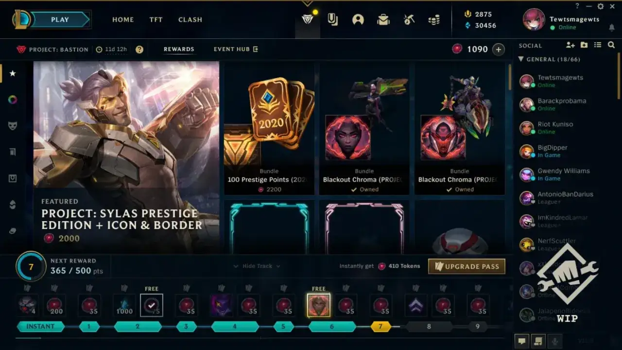 Kiedy nowa przepustka w lolu, Project: Sylas Prestige Edition i inne nagrody czekają.